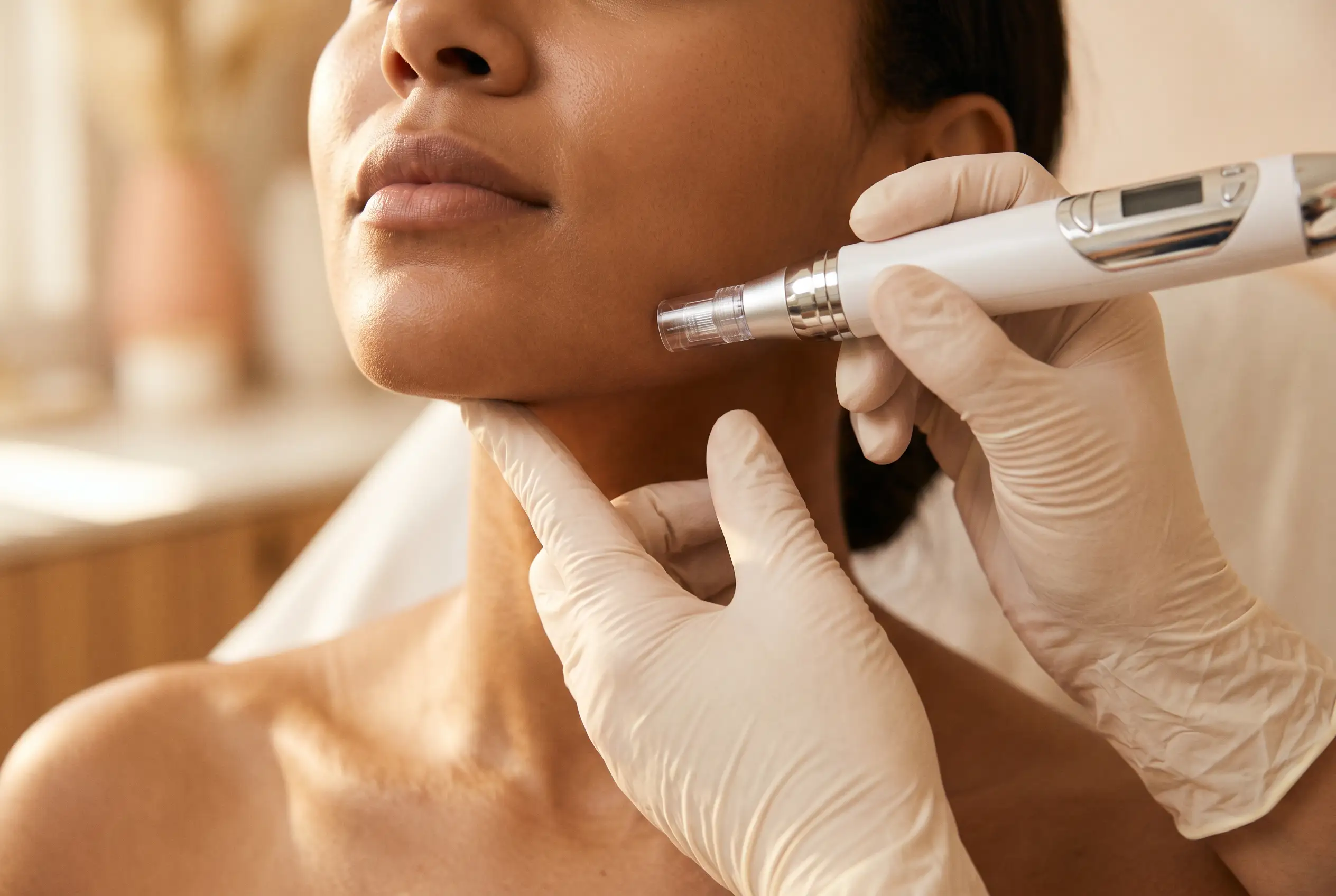 Microneedling treatment at Hibiscus Aesthetics & Wellness, physician-led aesthetic care in Katy, TX
